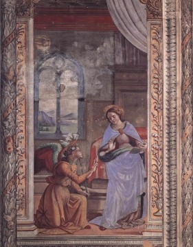  Irlanda Lienzo - Anunciación Renacimiento Florencia Domenico Ghirlandaio